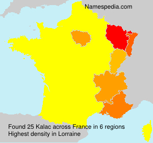 Surname Kalac in France Surname Kalac in France
