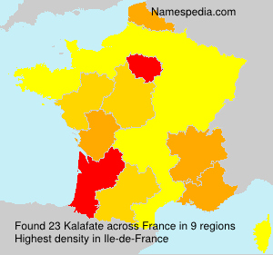 Surname Kalafate in France Surname Kalafate in France