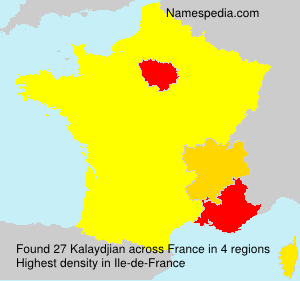 Surname Kalaydjian in France Surname Kalaydjian in France