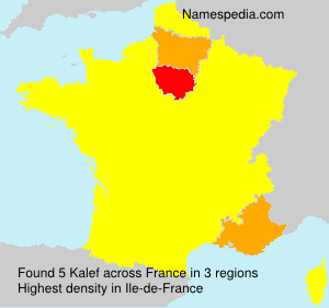Surname Kalef in France Surname Kalef in France