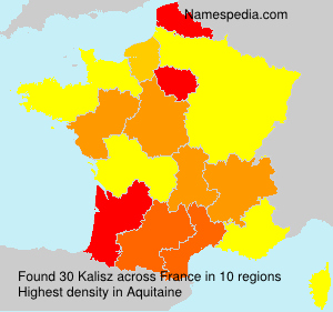 Surname Kalisz in France Surname Kalisz in France
