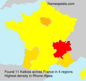 Surname Kalkias in France Surname Kalkias in France