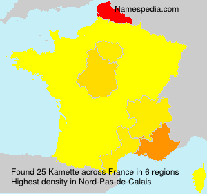 Surname Kamette in France Surname Kamette in France