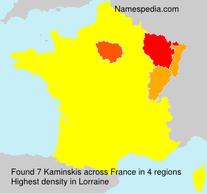 Surname Kaminskis in France Surname Kaminskis in France