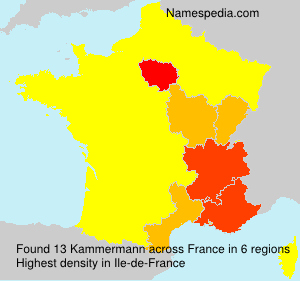 Surname Kammermann in France Surname Kammermann in France