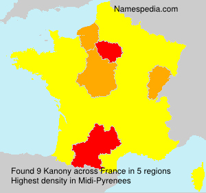 Surname Kanony in France
