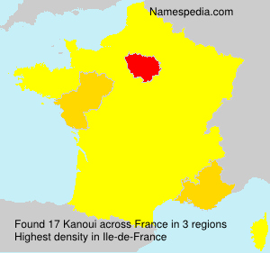 Surname Kanoui in France Surname Kanoui in France