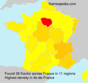 Surname Kantor in France Surname Kantor in France