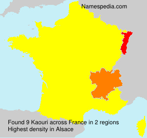 Surname Kaouri in France Surname Kaouri in France