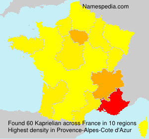 Surname Kaprielian in France Surname Kaprielian in France