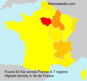 Surname Kar in France Surname Kar in France