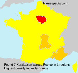Surname Karakozian in France Surname Karakozian in France