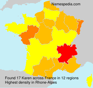 Surname Karen in France Surname Karen in France