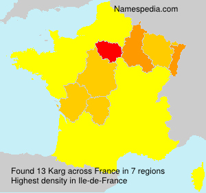 Surname Karg in France