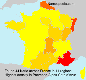 Surname Karle in France