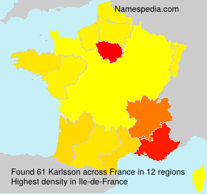 Surname Karlsson in France Surname Karlsson in France