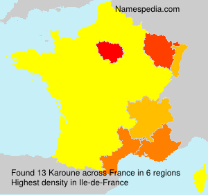 Surname Karoune in France Surname Karoune in France