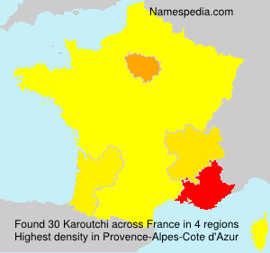 Surname Karoutchi in France