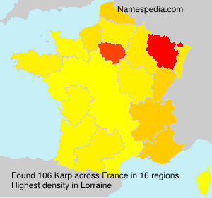 Surname Karp in France Surname Karp in France