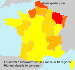 Surname Kasprowicz in France Surname Kasprowicz in France