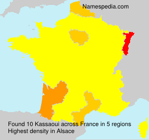 Surname Kassaoui in France Surname Kassaoui in France