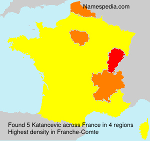 Surname Katancevic in France