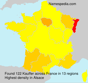 Surname Kauffer in France Surname Kauffer in France