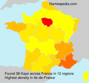 Surname Kaye in France Surname Kaye in France