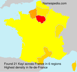 Surname Kayi in France Surname Kayi in France
