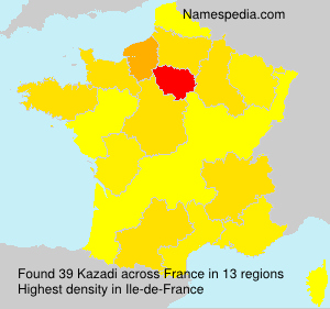 Surname Kazadi in France