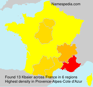 Surname Kbaier in France Surname Kbaier in France