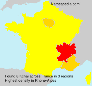 Surname Kchai in France