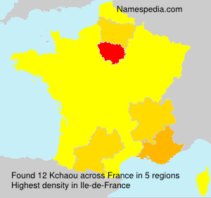 Surname Kchaou in France