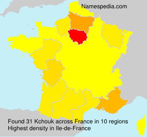 Surname Kchouk in France