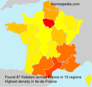 Surname Kebdani in France Surname Kebdani in France