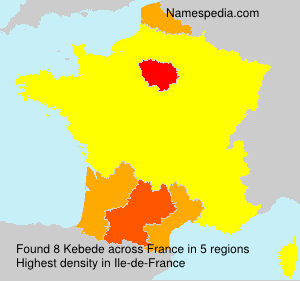 Surname Kebede in France