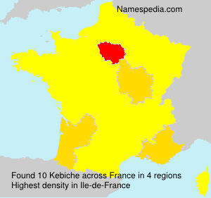 Surname Kebiche in France Surname Kebiche in France