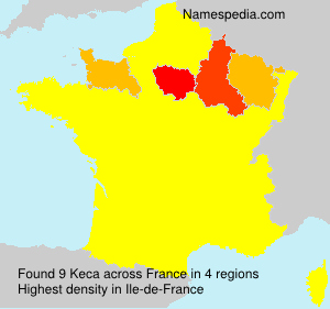 Surname Keca in France Surname Keca in France