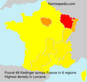 Surname Kedinger in France Surname Kedinger in France
