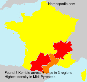Surname Kemble in France Surname Kemble in France