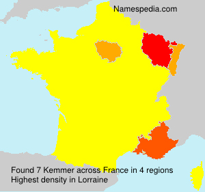 Surname Kemmer in France Surname Kemmer in France