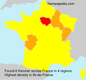 Surname Kemner in France Surname Kemner in France
