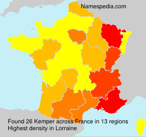 Surname Kemper in France Surname Kemper in France