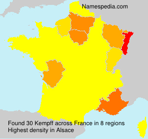 Surname Kempff in France Surname Kempff in France
