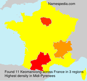 Surname Keomanivong in France Surname Keomanivong in France