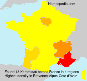 Surname Keramidas in France Surname Keramidas in France
