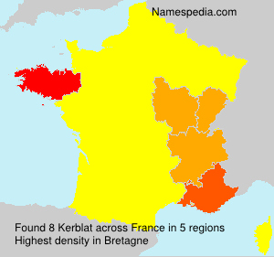 Surname Kerblat in France Surname Kerblat in France