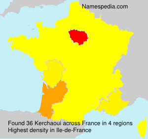Surname Kerchaoui in France Surname Kerchaoui in France