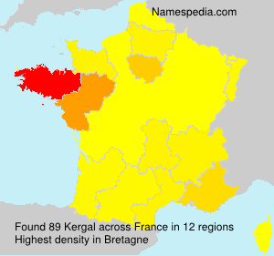 Surname Kergal in France Surname Kergal in France