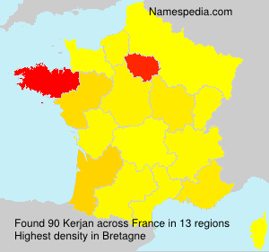 Surname Kerjan in France Surname Kerjan in France